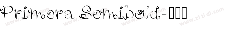 Primera Semibold字体转换